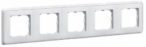 Рамка горизонтальная Legrand Cariva 5-м. белый   картинка